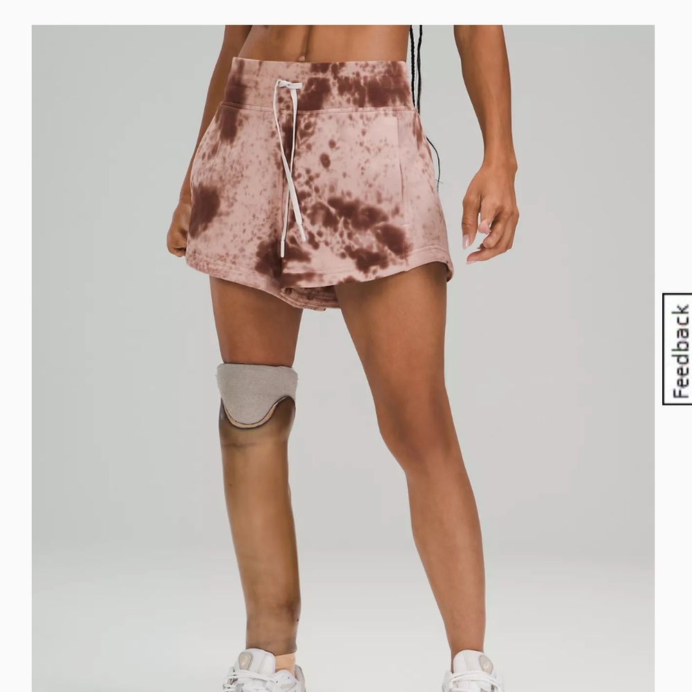 Lululemon inner glow high rise shorts